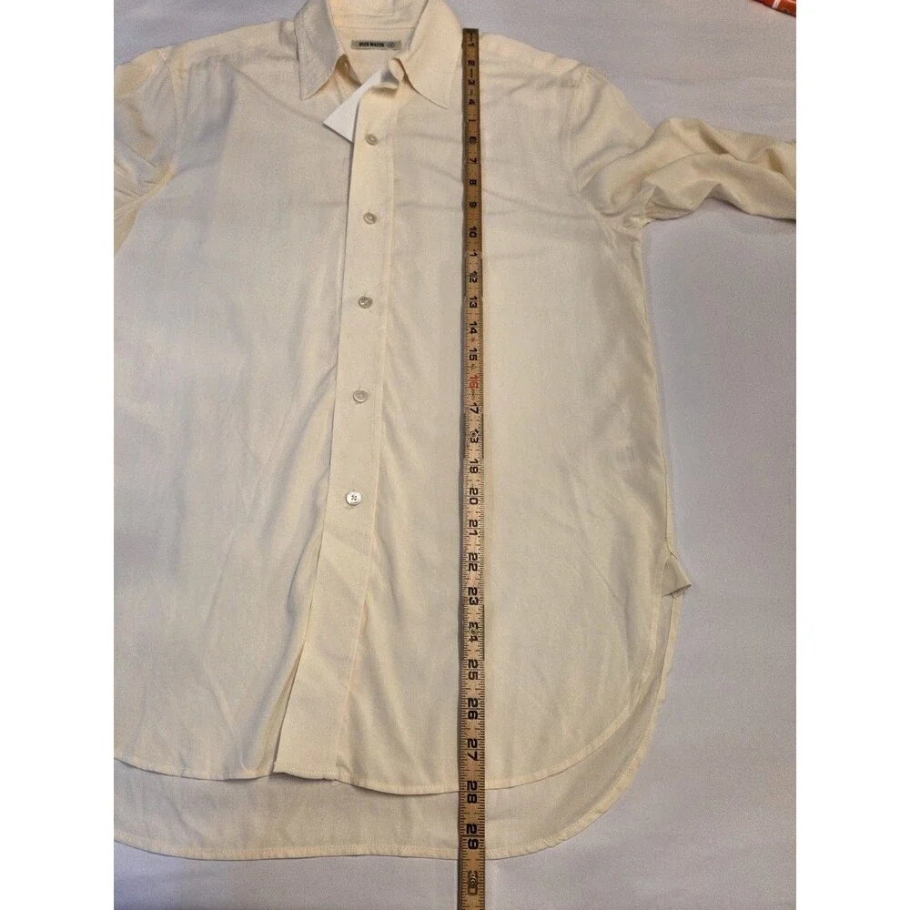 NWT Buck Mason The Poet Shirt Alabaster Rayon Button Front Blouse Womens XS $158 - Picture 8 of 8